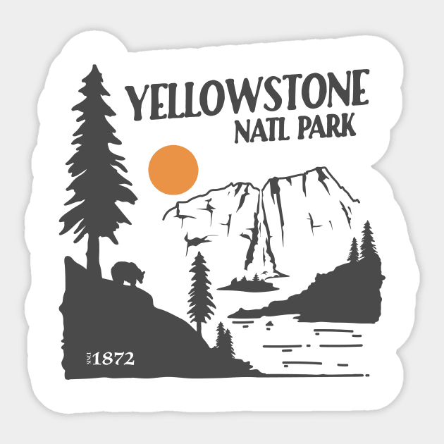 Yellowstone National Park Apparel Sticker by Terrybogard97